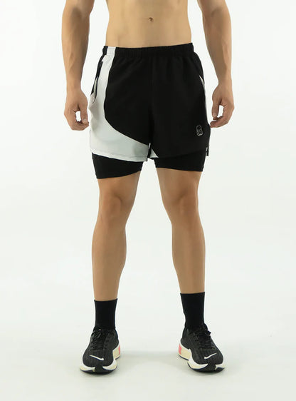 SHORT CON LICRA RUNNING  NEGRA 2.0