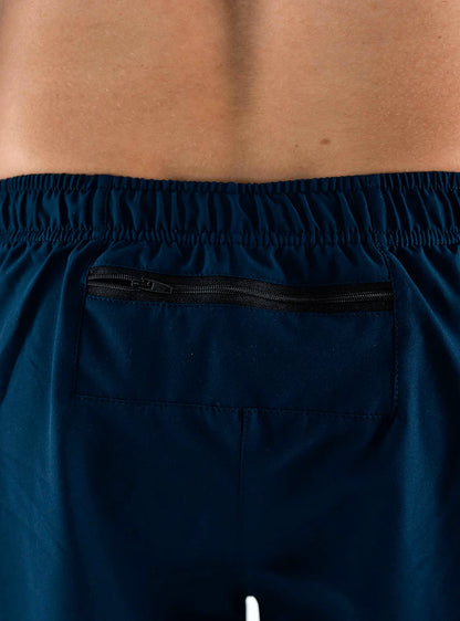 SHORT CON LICRA RUNNIN  AZUL OSCURO