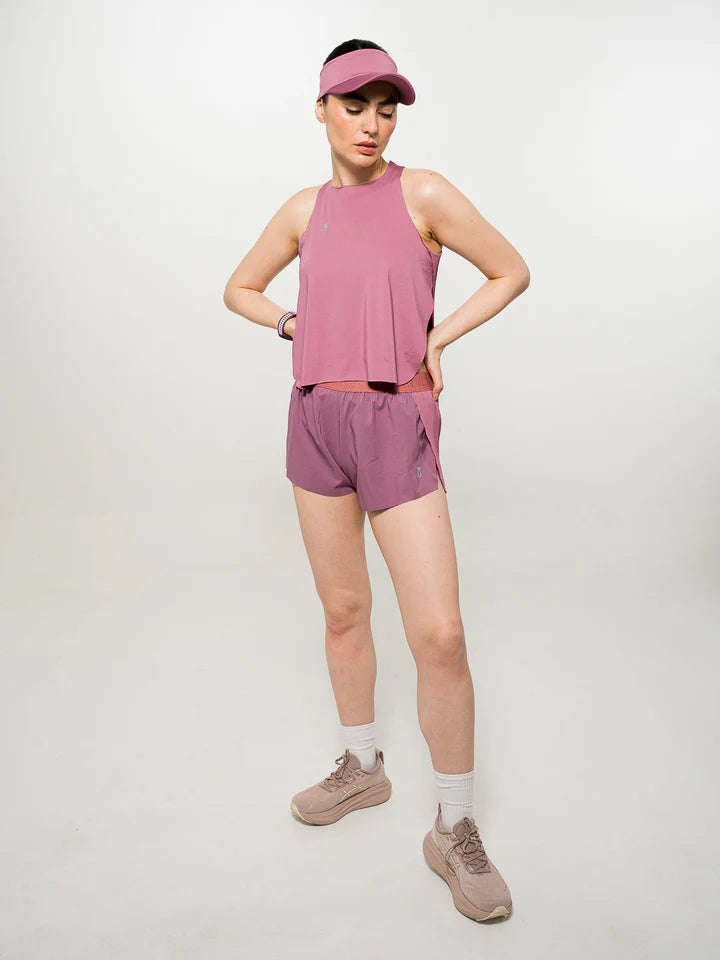 Pleat Tank Top Berry