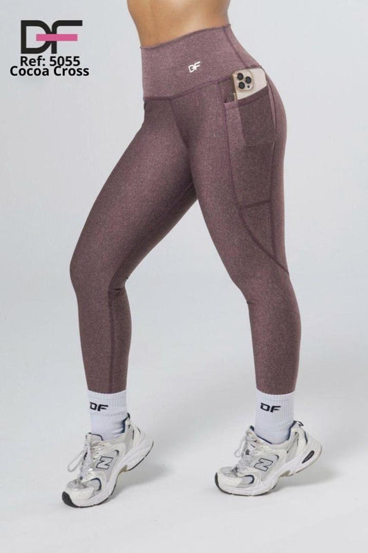 legging df bolsillo /5055 marron haspe