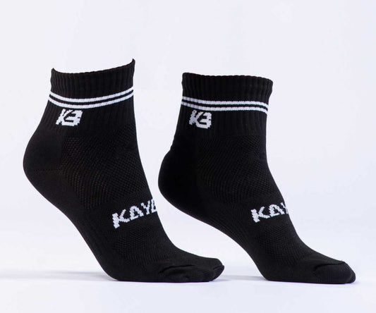 medias corta rayas kb/ negra