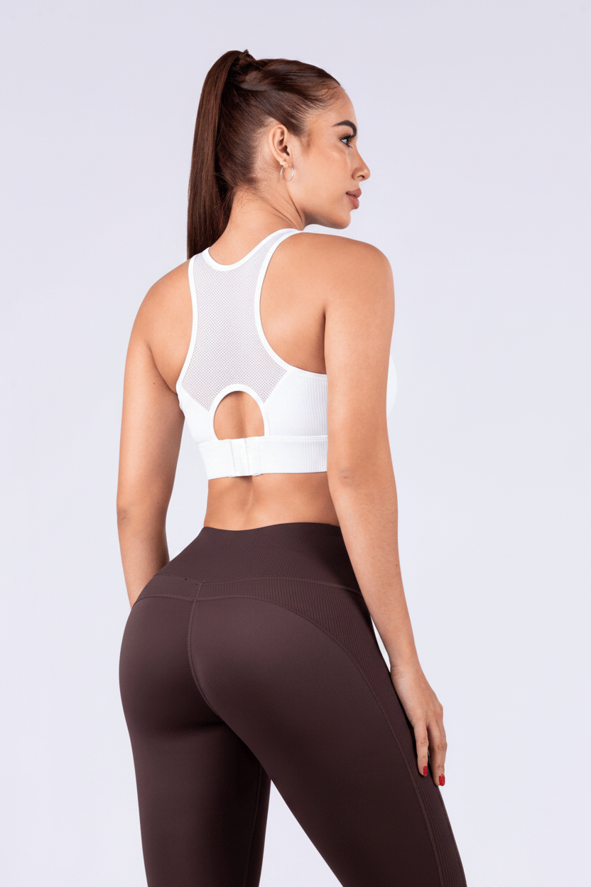 top ajustable kale / blanco