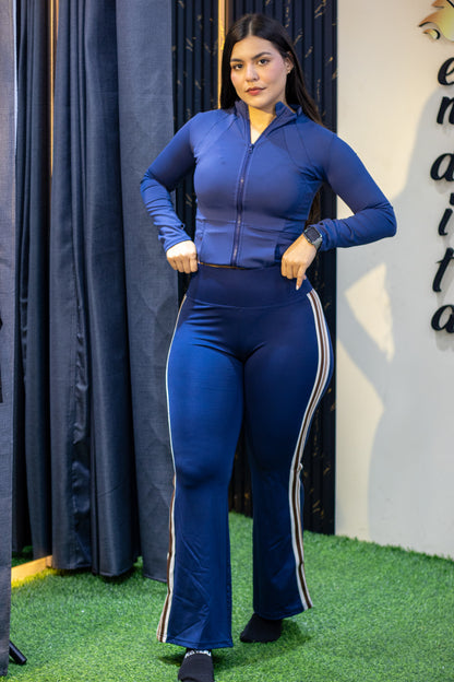 Legging campana/ bendita azul