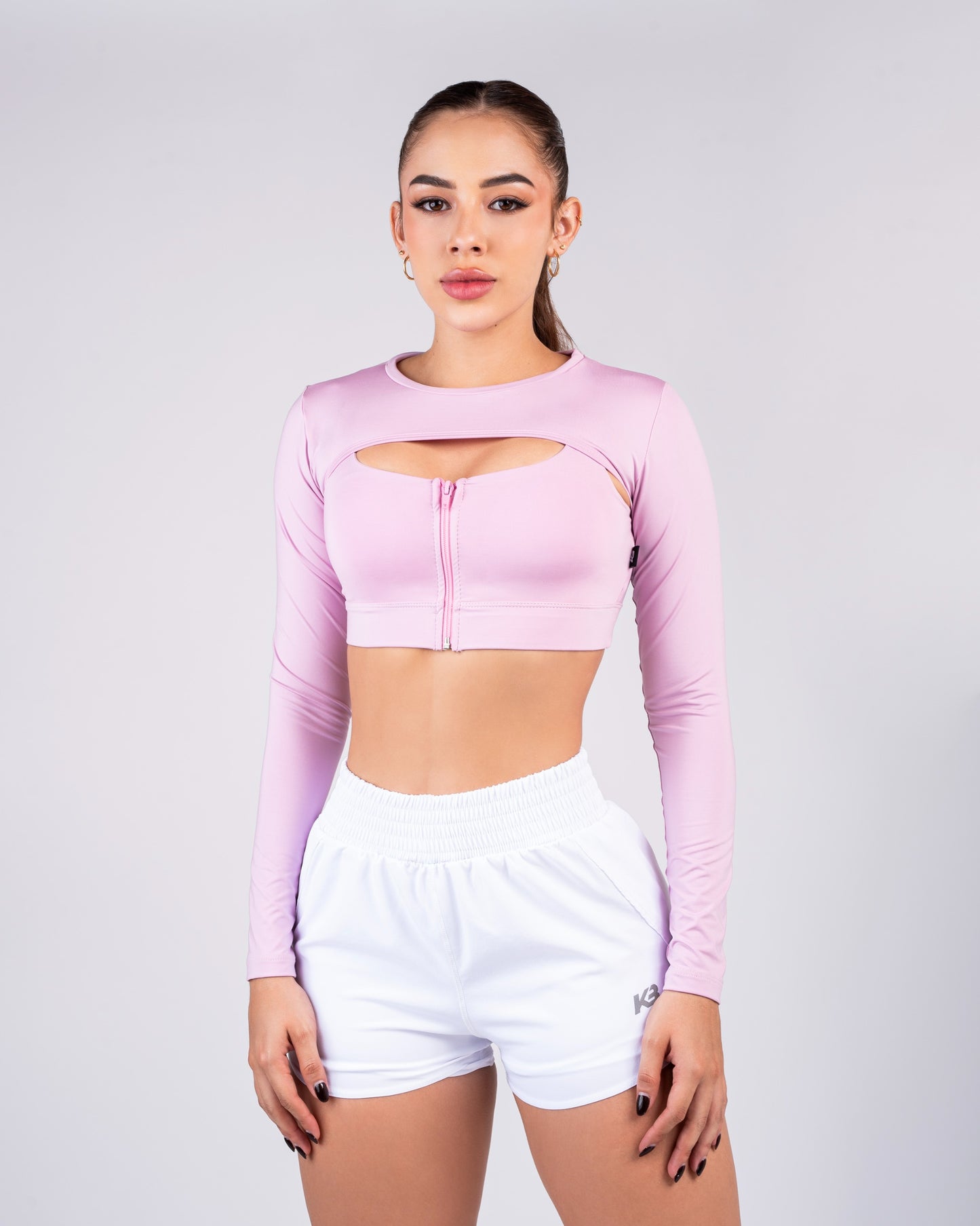 top manga larga kb / 1127 rosa