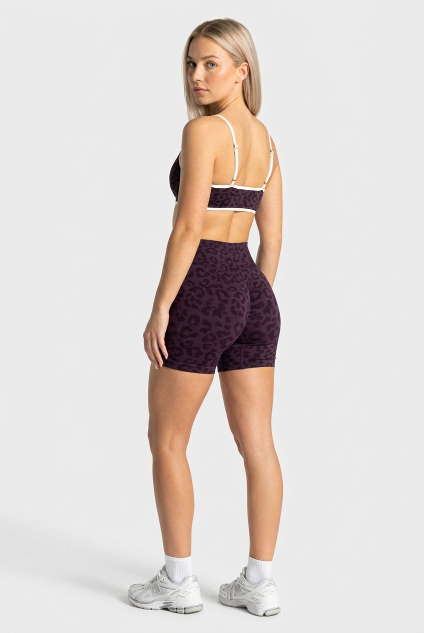 set short realce animal print / kale 0121 purpura