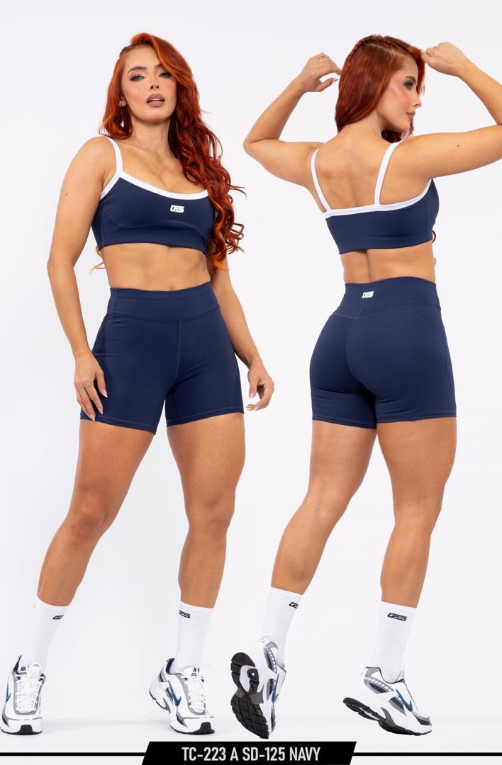 short uf / 125 azul