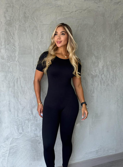 enterizo mangas/ bendita negro