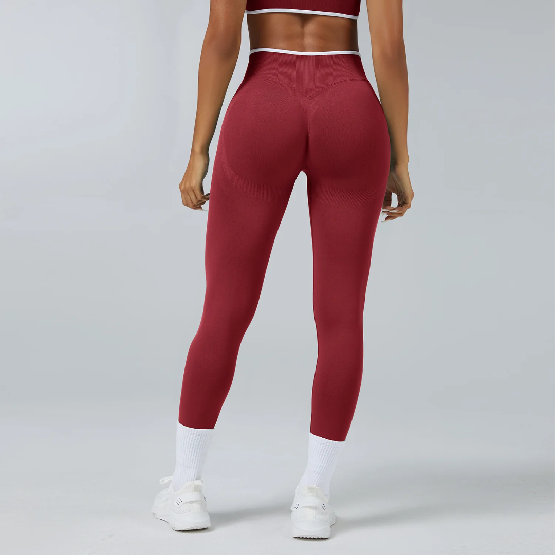Legging realce / bendita vinotinto