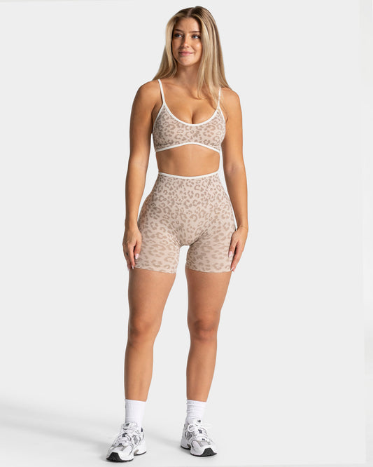 set short realce animal print / kale 0121 beige