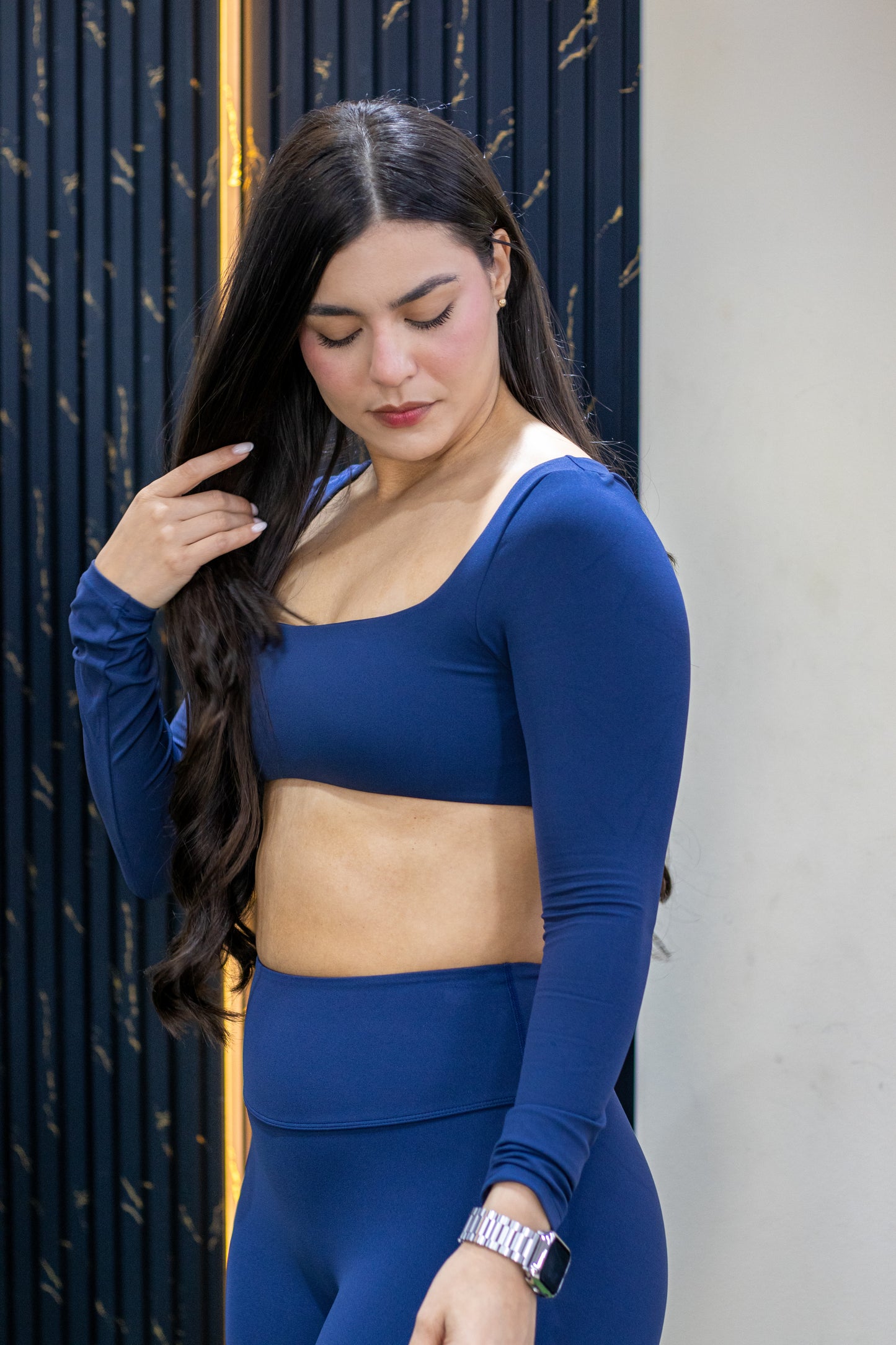 set legging + sueter / azul marino