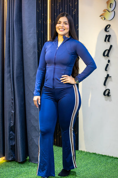 Legging campana/ bendita azul