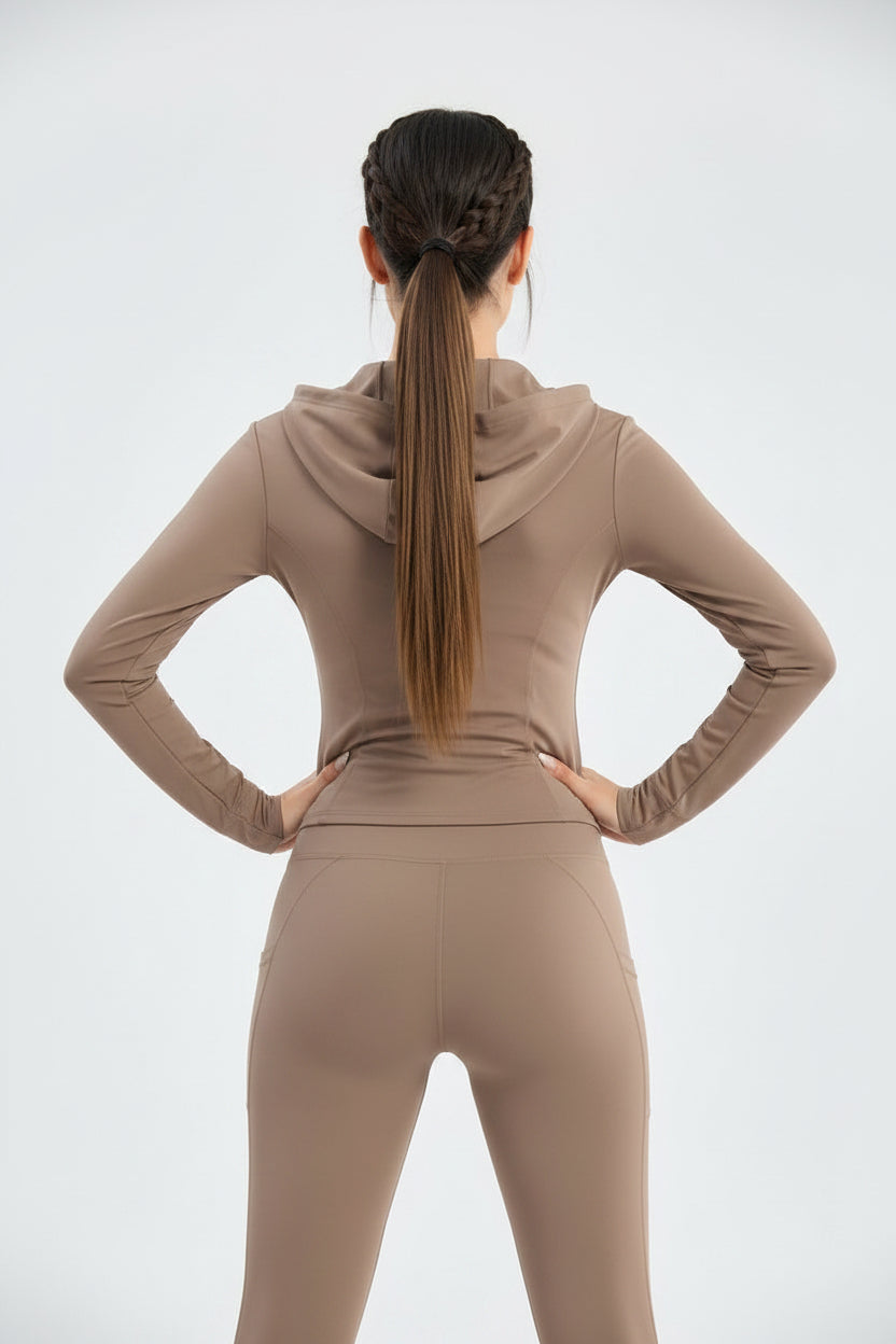 Dry jacket kale / marron 043