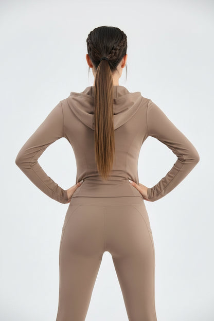 Dry jacket kale / marron 043
