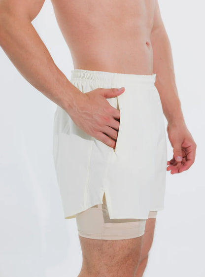 SHORT CON LICRA RUNNING  Baked Pear