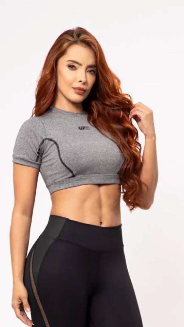 top mangas uf / gris haspe