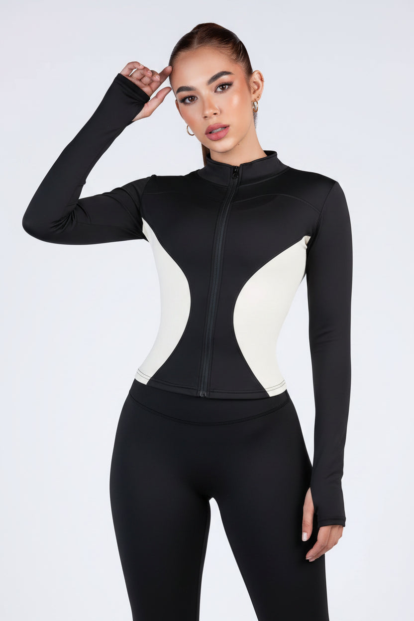 sueter kale / negro con blanco